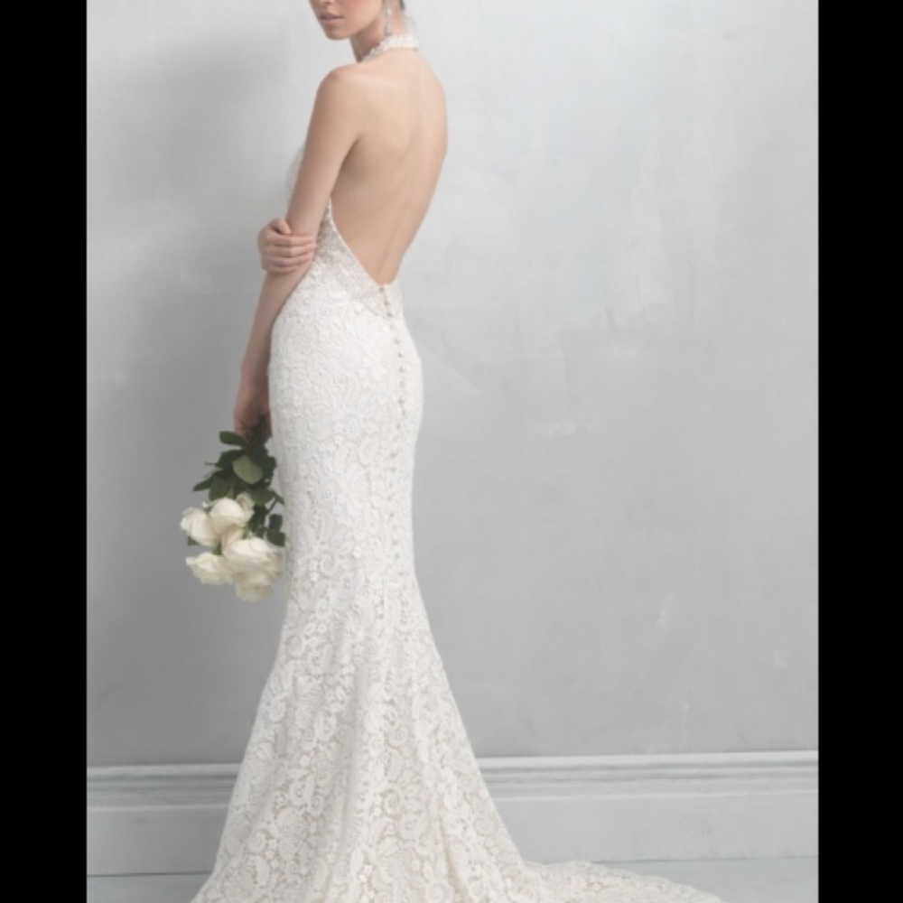 CLASSY LACE/DIAMOND MADISON JAMES WEDDING DRESS